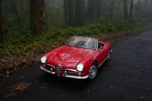 1956 Alfa Romeo Giulietta Spider Type 750- front - above view